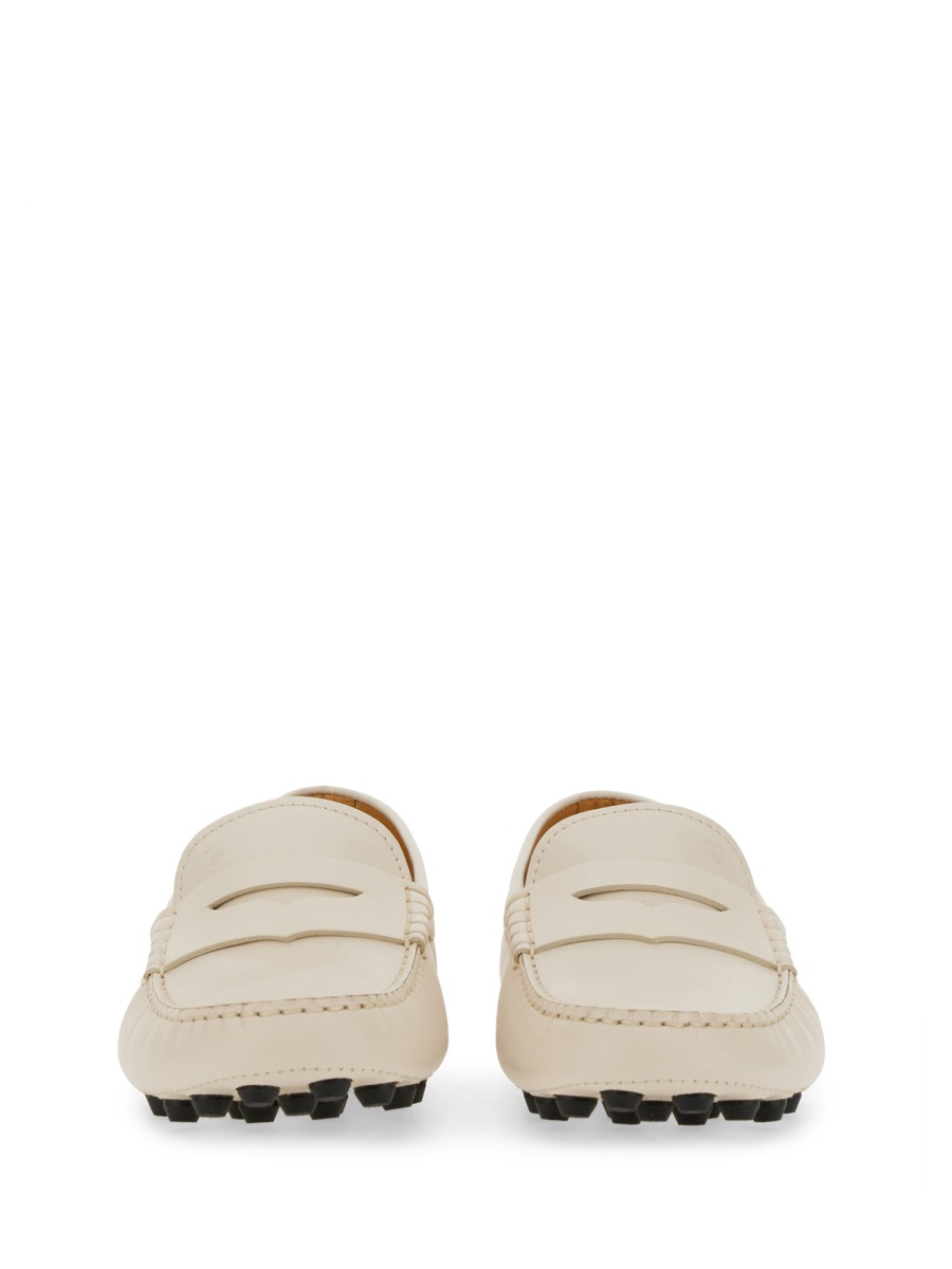 Tod's RUBBERIZED MOCCASIN Wit