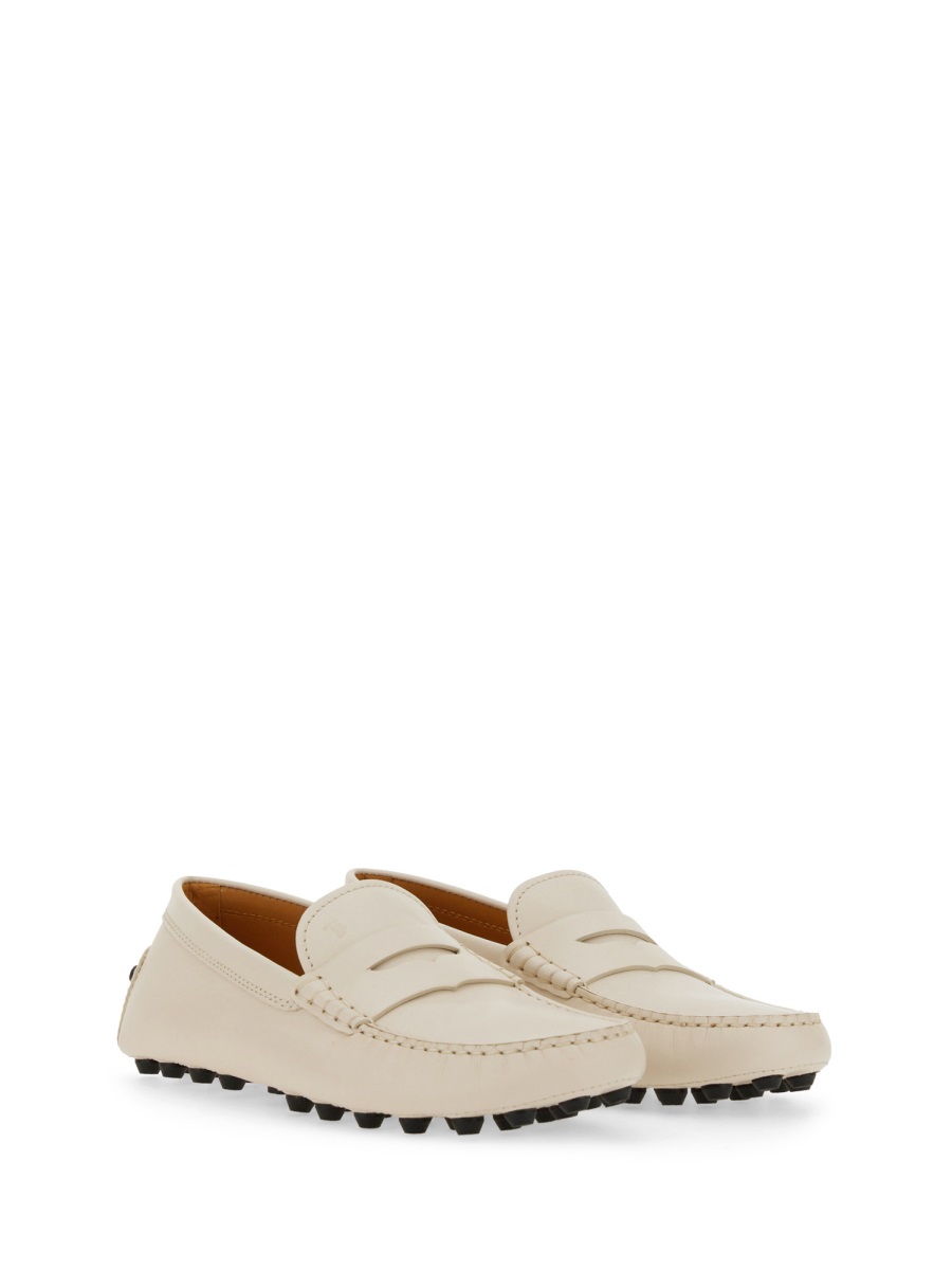 Tod's RUBBERIZED MOCCASIN Wit