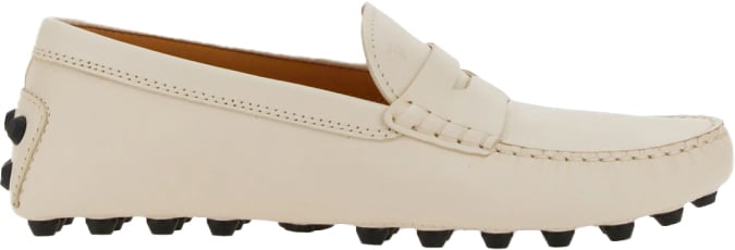 Tod's RUBBERIZED MOCCASIN Wit