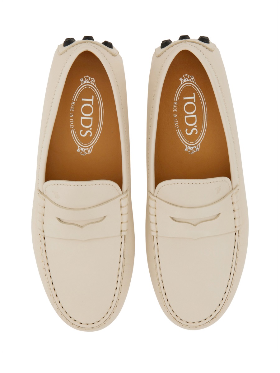 Tod's RUBBERIZED MOCCASIN Wit