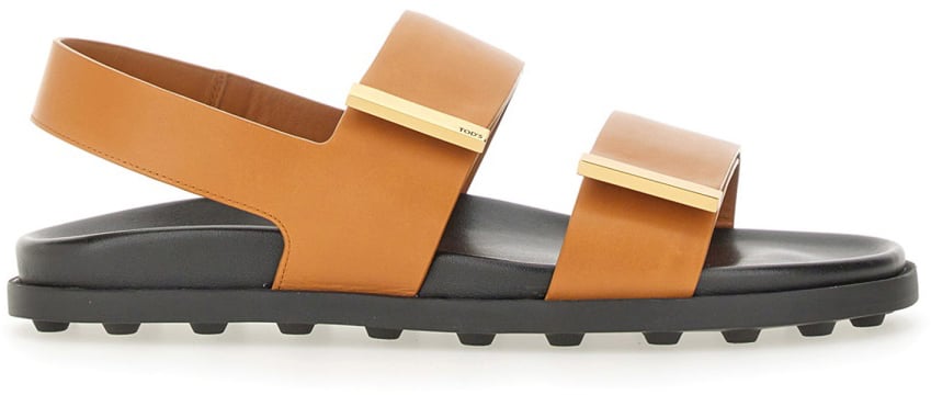 Tod's LEATHER SANDAL Bruin