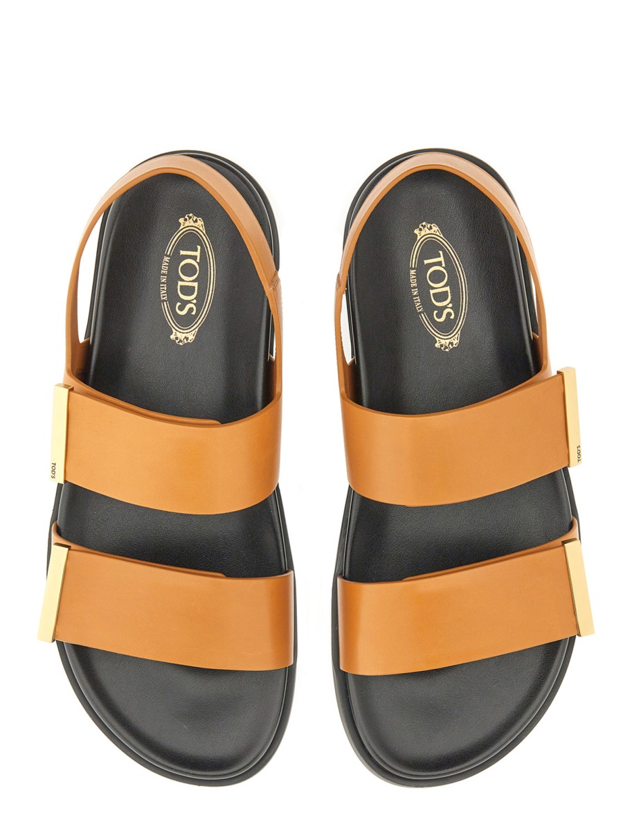 Tod's LEATHER SANDAL Bruin