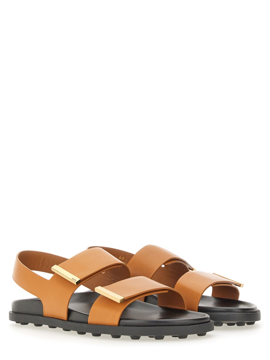 Tod's LEATHER SANDAL Bruin