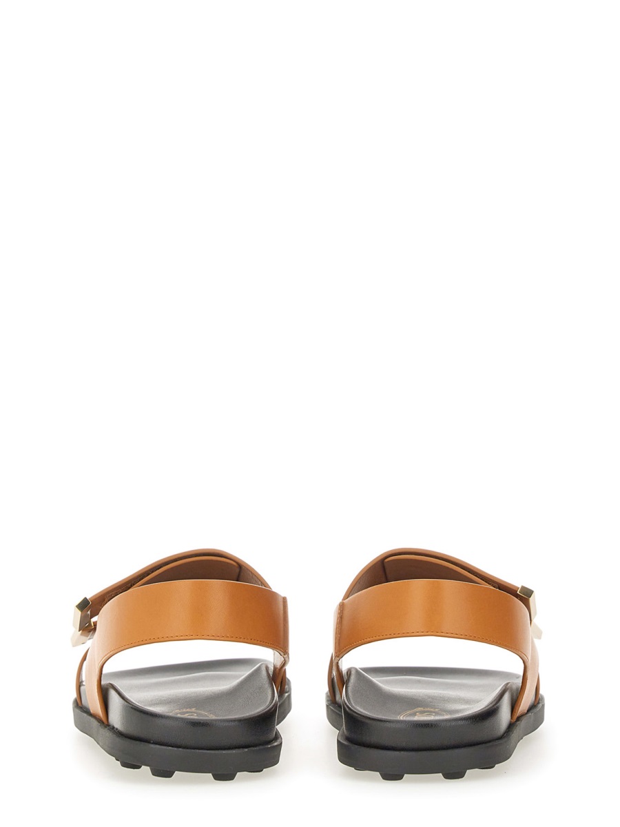 Tod's LEATHER SANDAL Bruin
