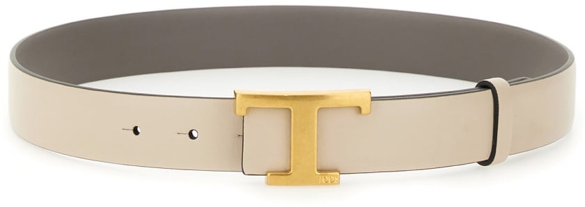 Tod's "T TIMELESS" REVERSIBLE BELT Grijs