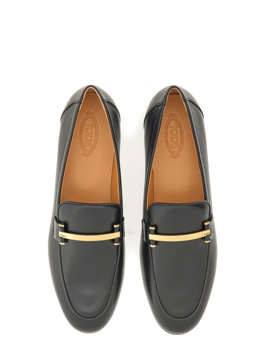 Tod's LEATHER LOAFER Zwart