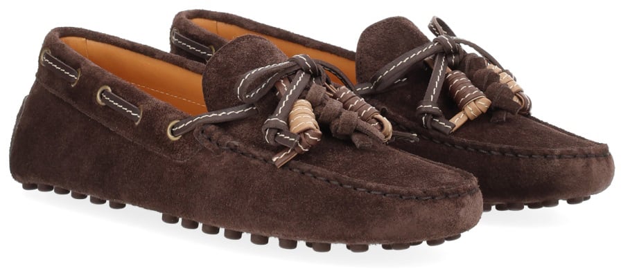 Tod's MOCASSINO IN SUEDE Bruin
