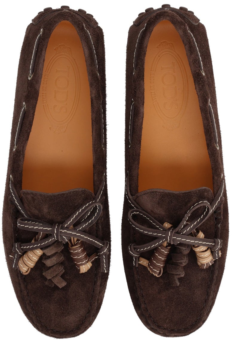 Tod's MOCASSINO IN SUEDE Bruin