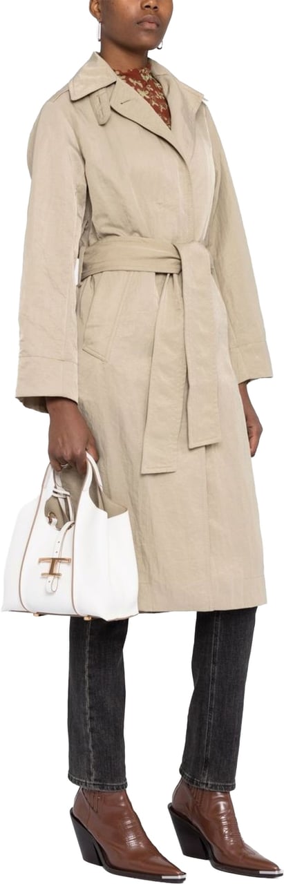 Tod's White Shopping T Timeless Leather Handbag Wit