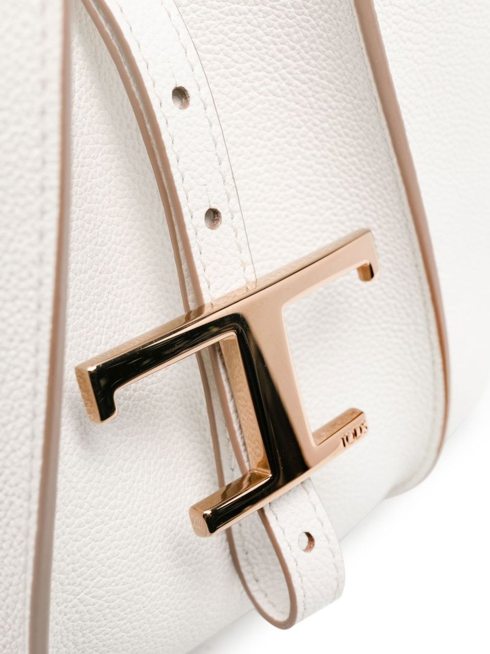 Tod's White Shopping T Timeless Leather Handbag Wit