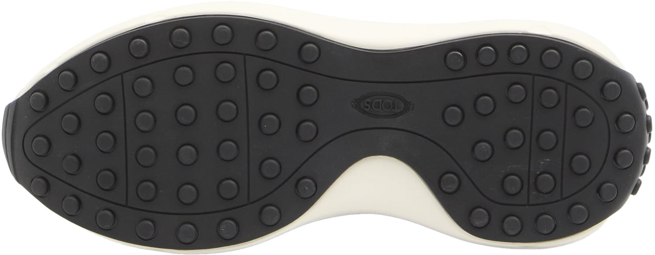 Tod's Sneakers in leather and fabric Wit