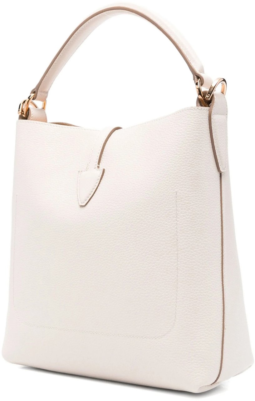 Tod's Neutral Secchiello T Timeless Pebbled Handbag Neutraal