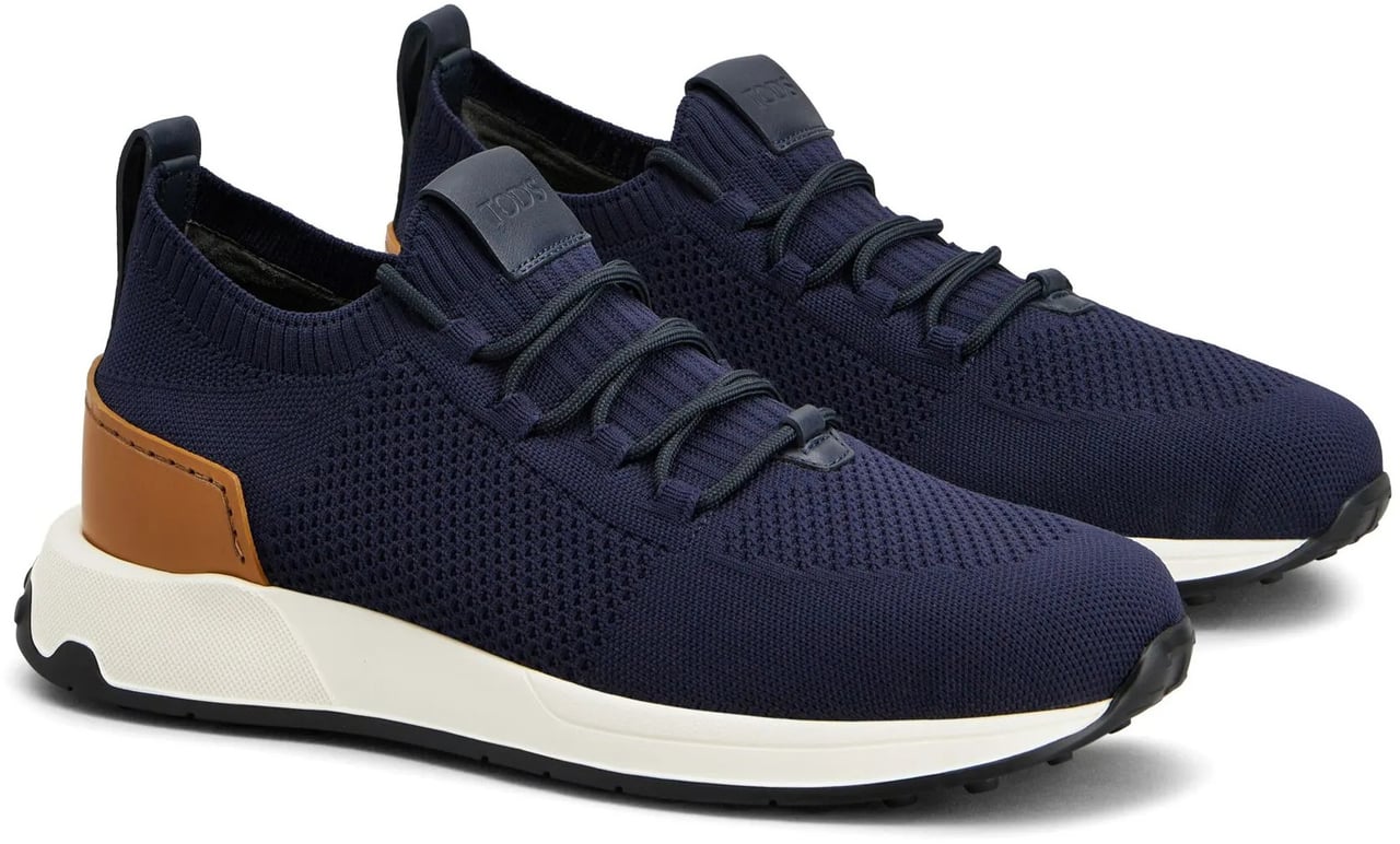Tod's Navy Sneakers Socks Sock-Like Sneakers Zwart