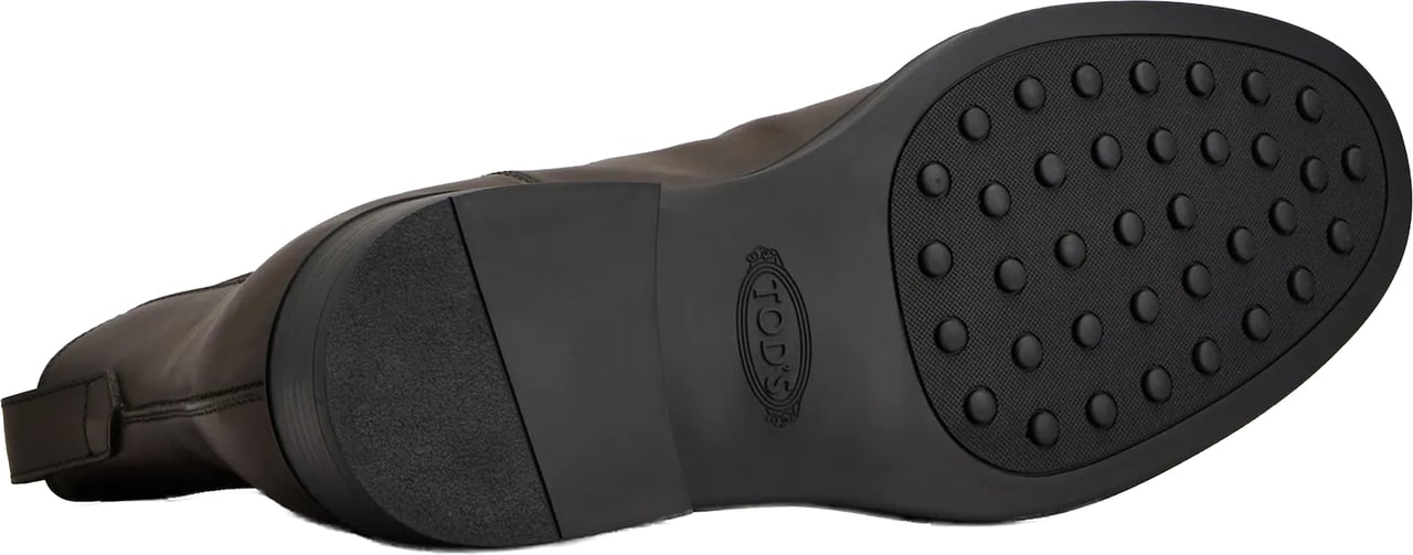 Tod's Black Stivaletto Smooth Leather Ankle Boots Zwart