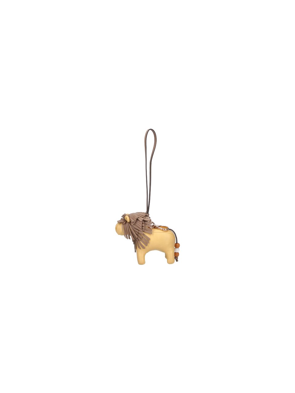 Tod's Brown Leone Leather Keychain Bruin