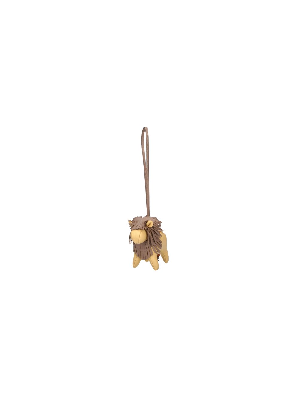 Tod's Brown Leone Leather Keychain Bruin