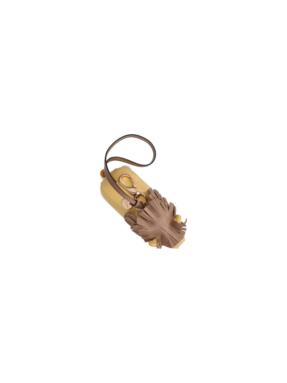 Tod's Brown Leone Leather Keychain Bruin