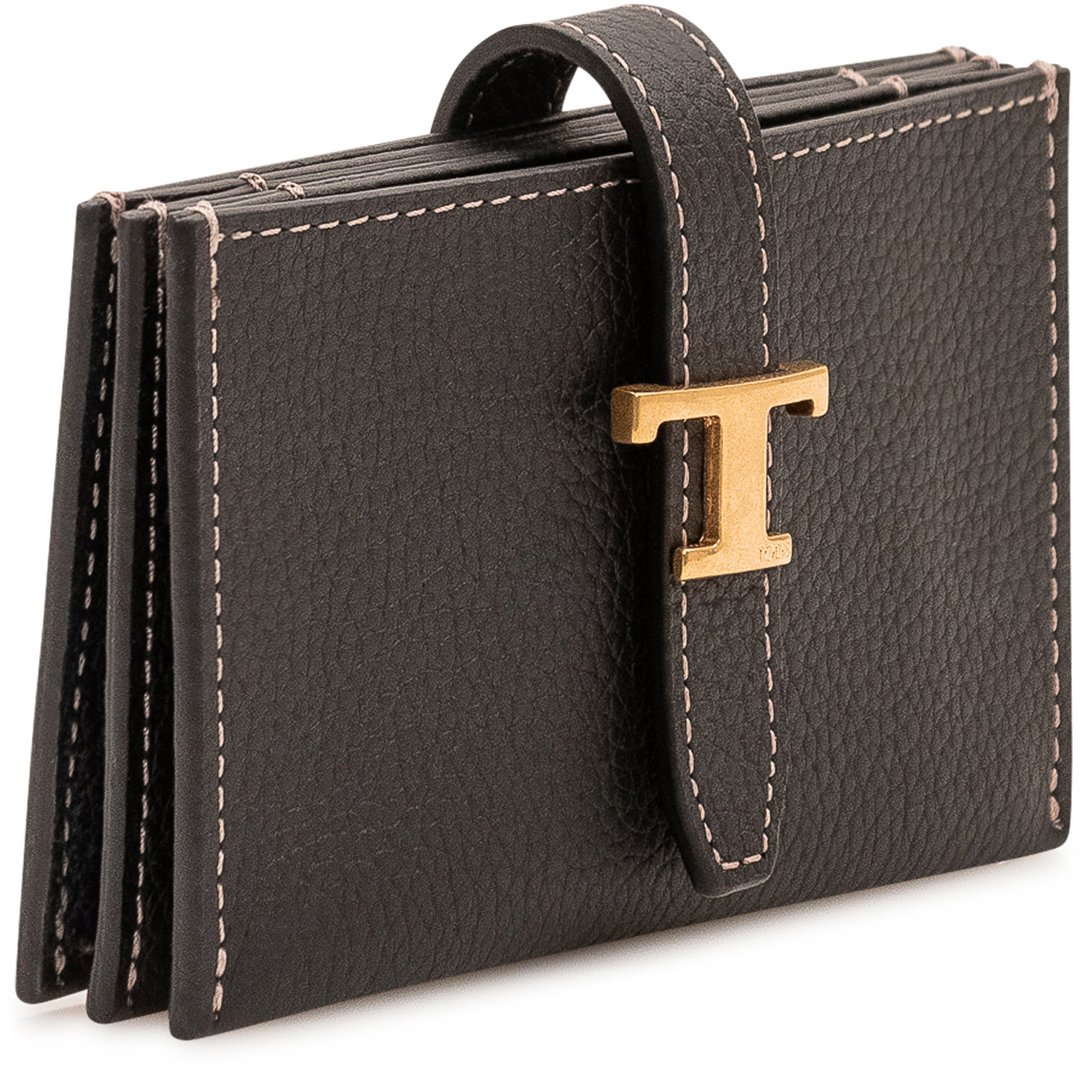 Tod's Tim Portafoglio a Fisarmonica Zwart