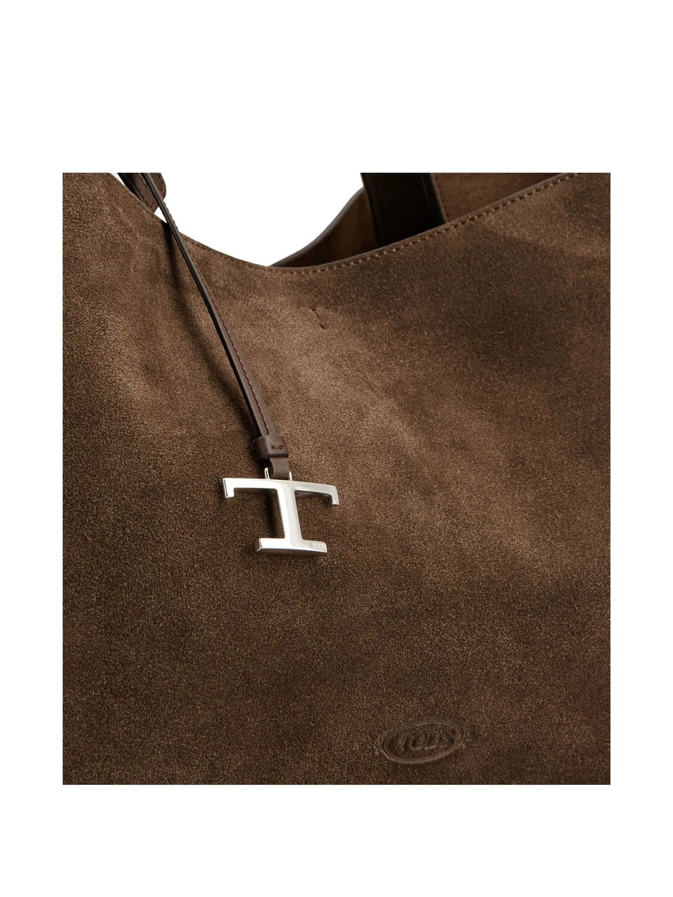 Tod's Spacious Brown Suede Tote Bag with Leather Accents Bruin