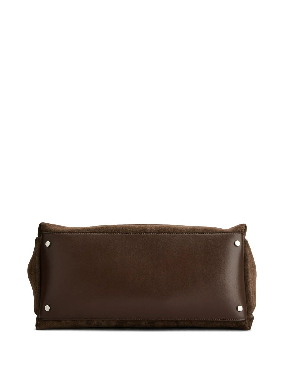 Tod's Spacious Brown Suede Tote Bag with Leather Accents Bruin