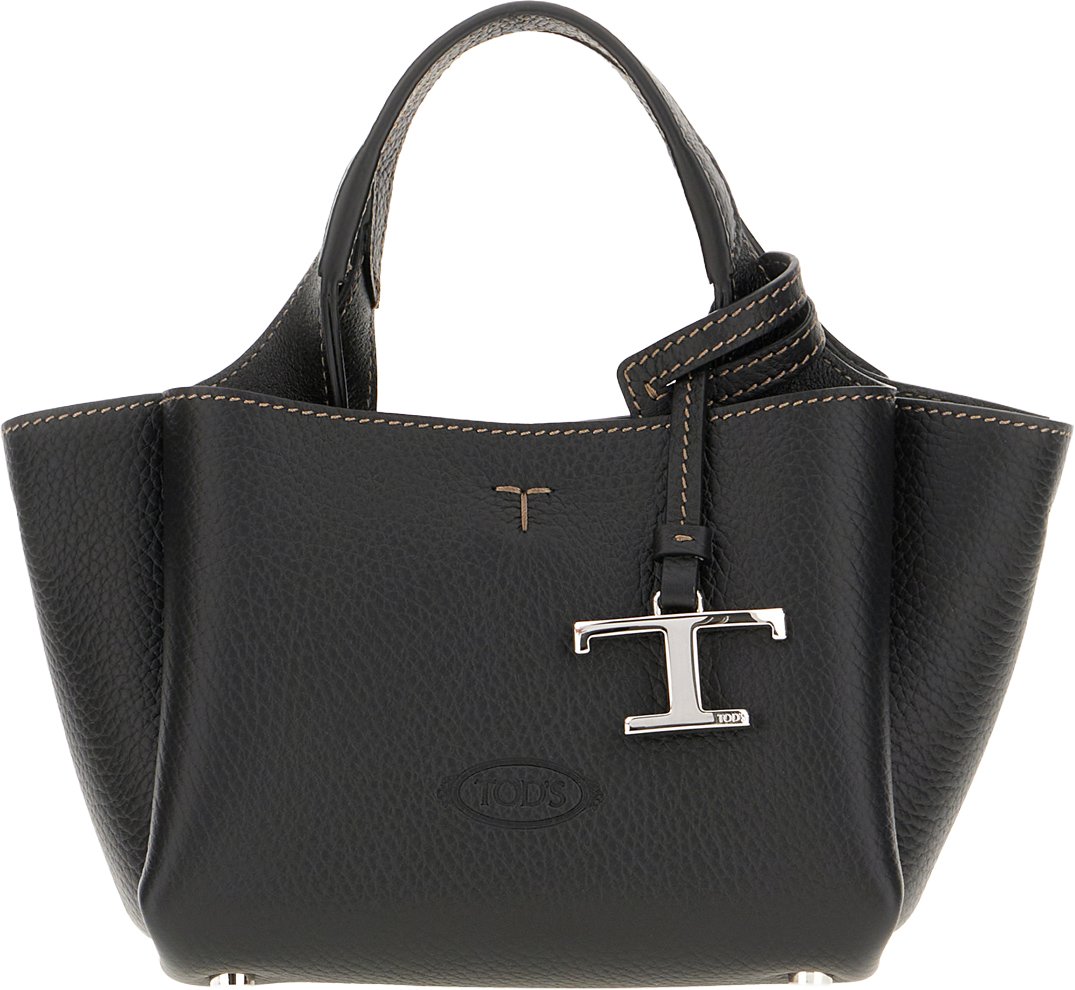 Tod's Black leather handbag Zwart