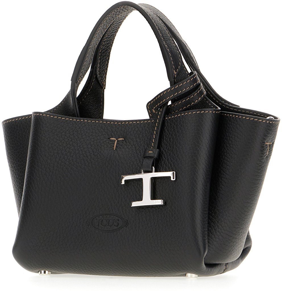 Tod's Black leather handbag Zwart