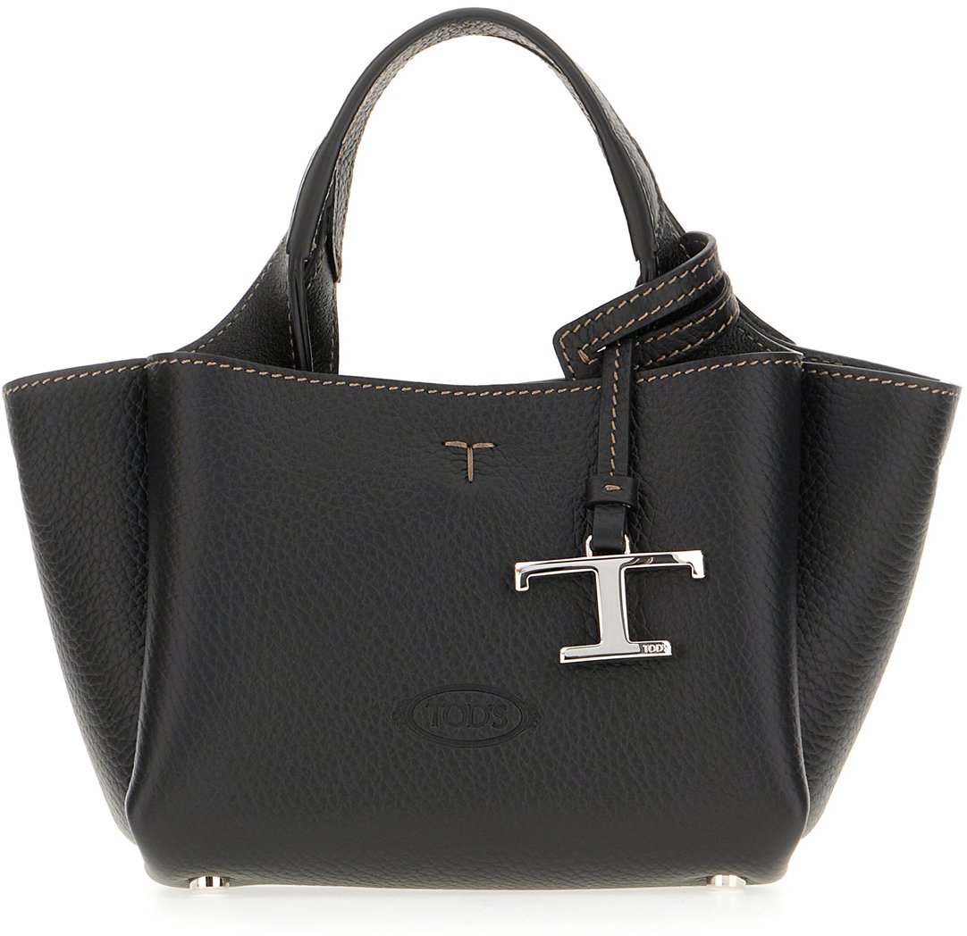 Tod's Tod's Black leather handbag Zwart