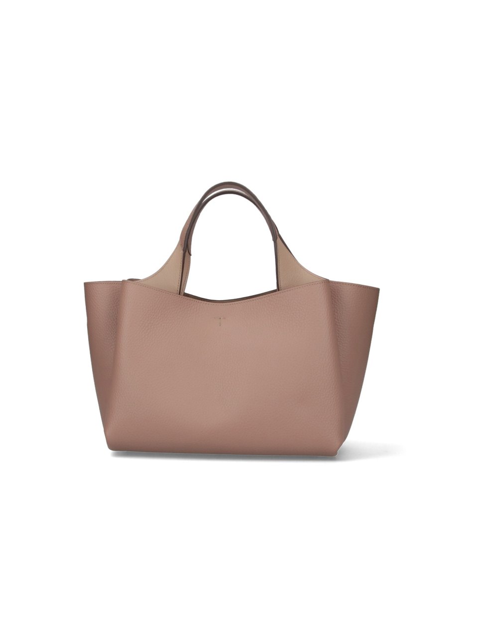 Tod's Mini Beige Leather Tote Neutraal