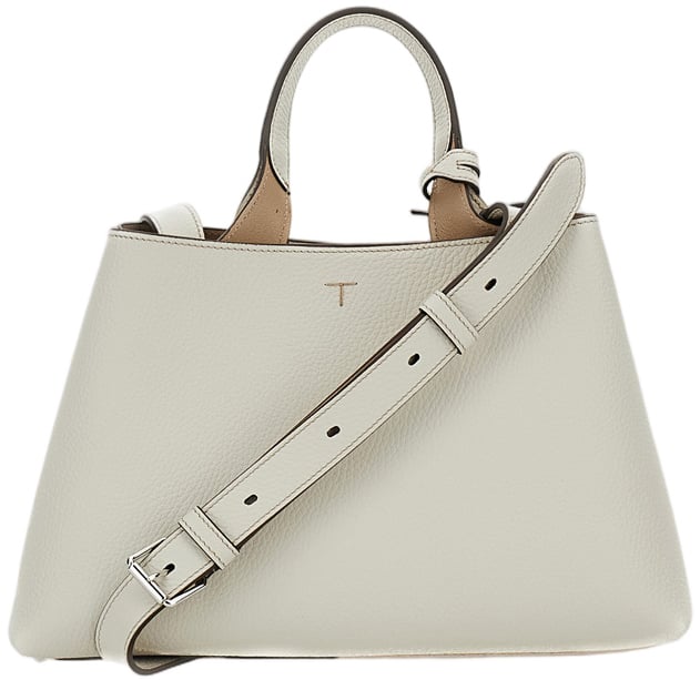 Tod's Small Apa Bag Top Handle Wit