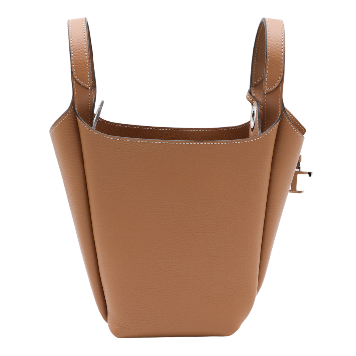 Tod's Structured Bucket Bag in Textured Leather Bruin