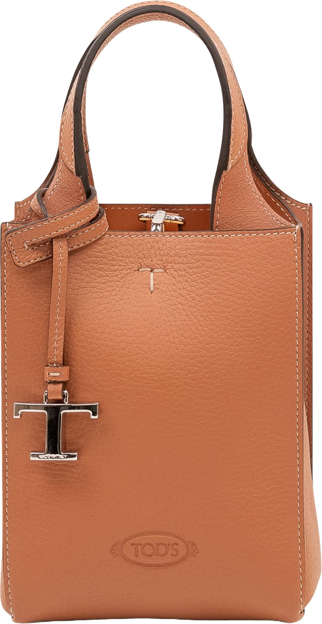Tod's Borsa a Mano Shopping Vert Beige