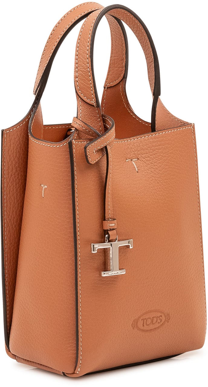 Tod's Borsa a Mano Shopping Vert Beige