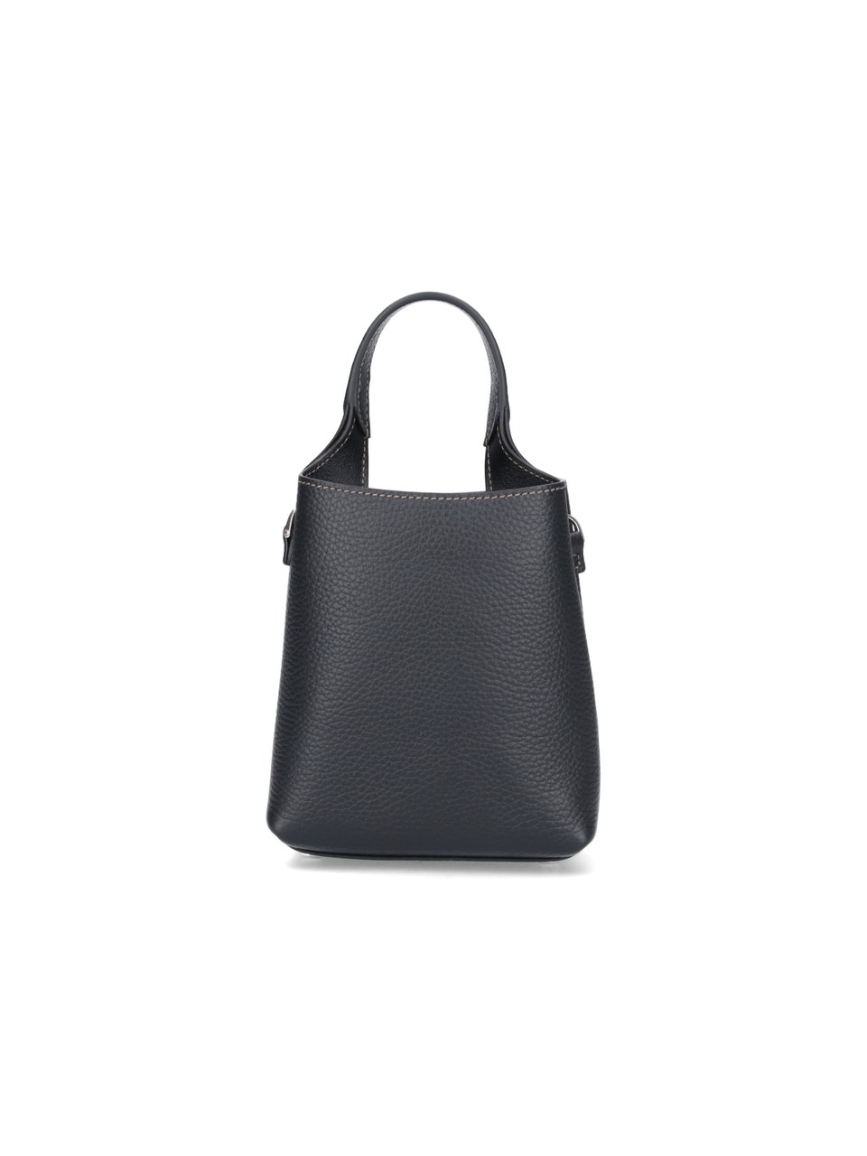 Tod's Black T Timeless Micro Leather Handbag Zwart