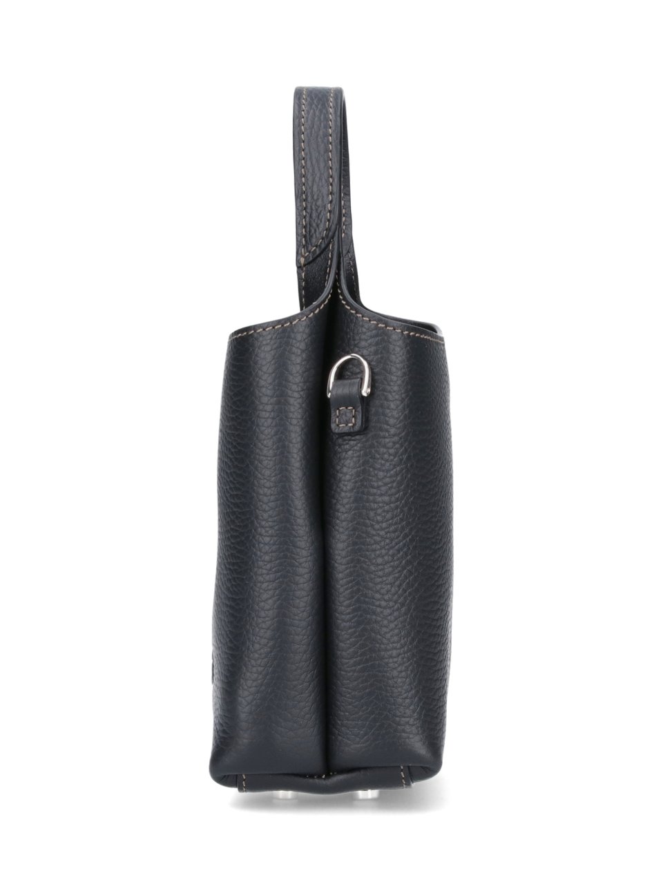 Tod's Black T Timeless Micro Leather Handbag Zwart