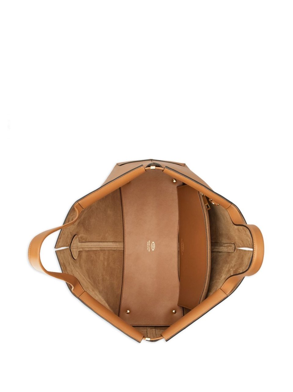 Tod's Smooth Brown Leather Tote Bruin