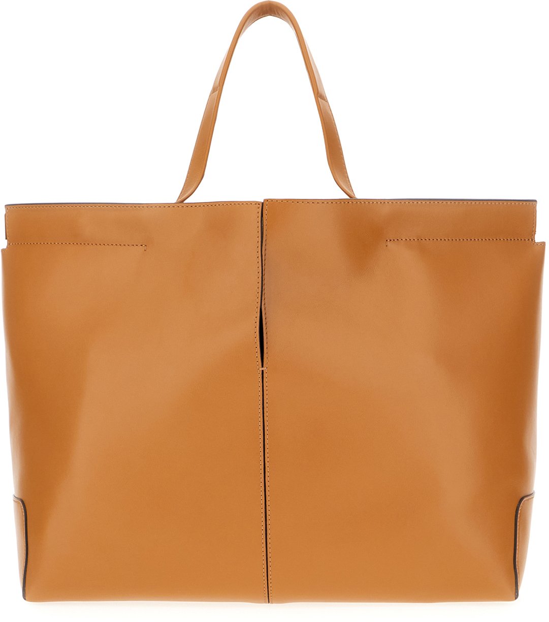 Tod's Tod's Caramel leather medium Di Folio shopping bag Bruin