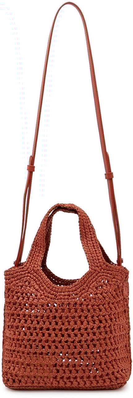 Tod's Borsa Mini con Due Manici in Tessuto Intrecciato Beige