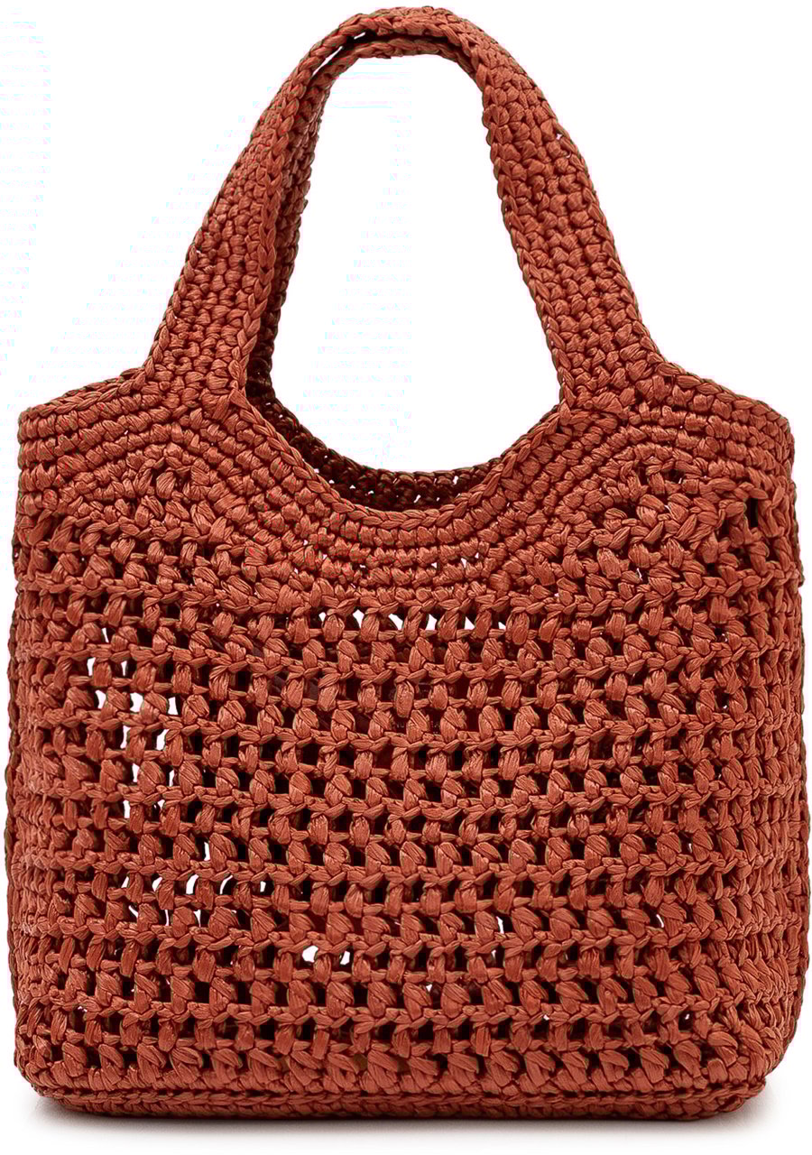 Tod's Borsa Mini con Due Manici in Tessuto Intrecciato Beige