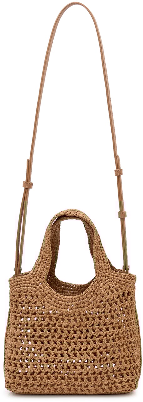 Tod's Borsa Mini con Due Manici Intrecciati Beige