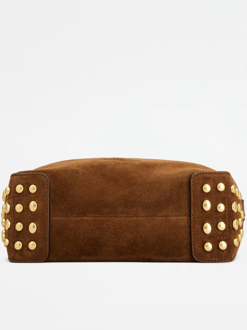 Tod's Brown Gmt Sacca Mini Suede Handbag Bruin