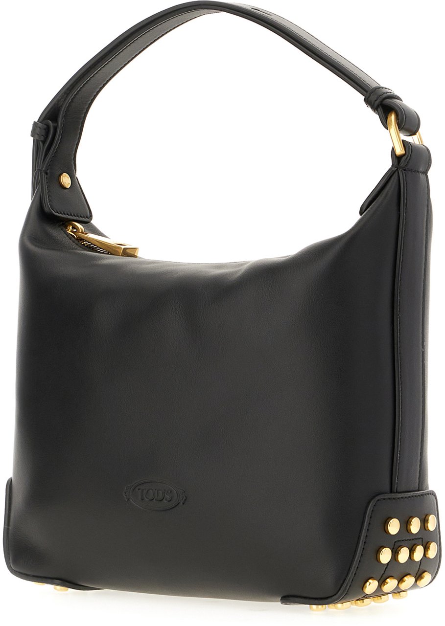 Tod's Tod's Black leather mini handbag Zwart