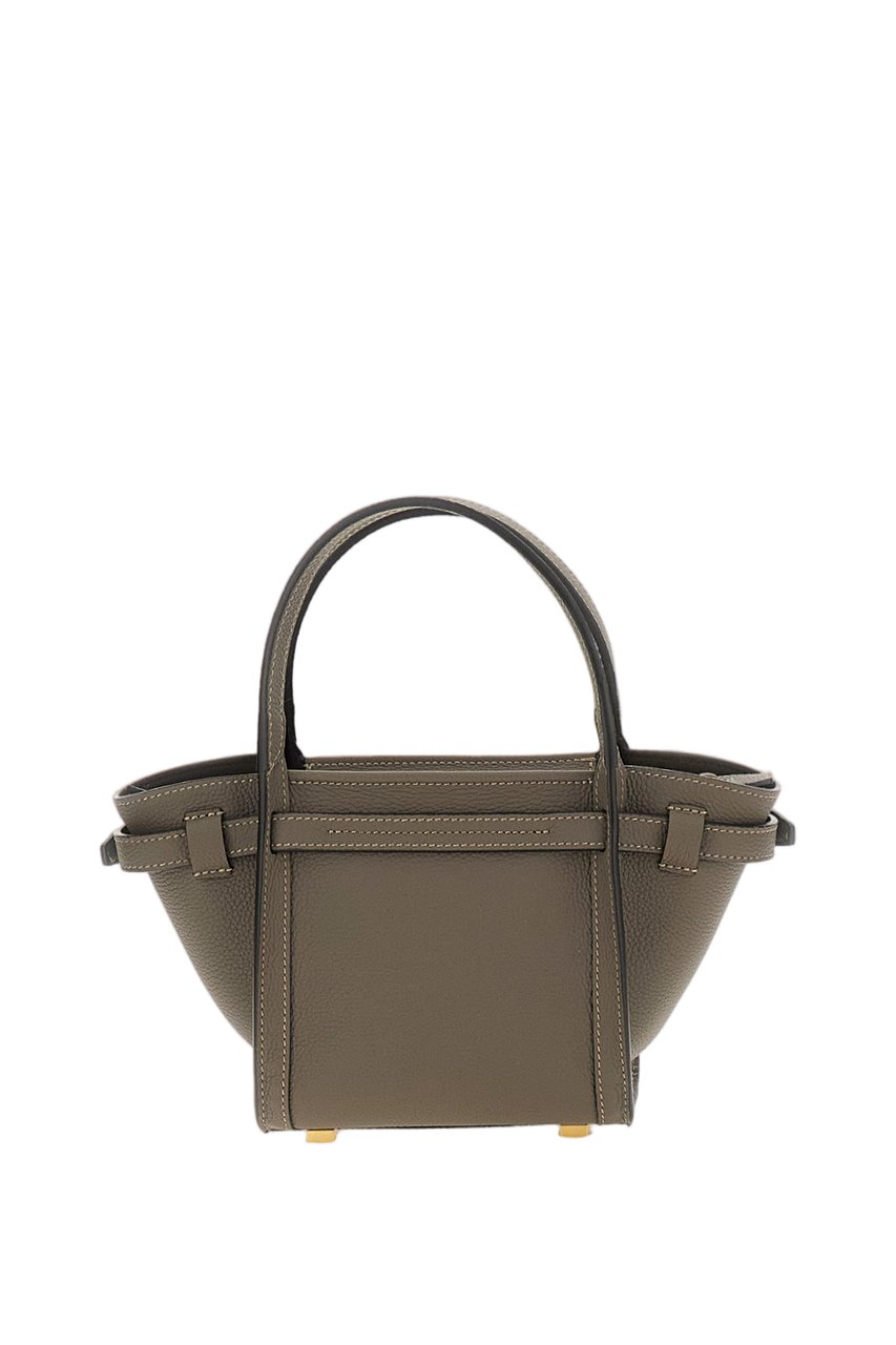 Tod's Brown Leather Mini Tote Bag Bruin