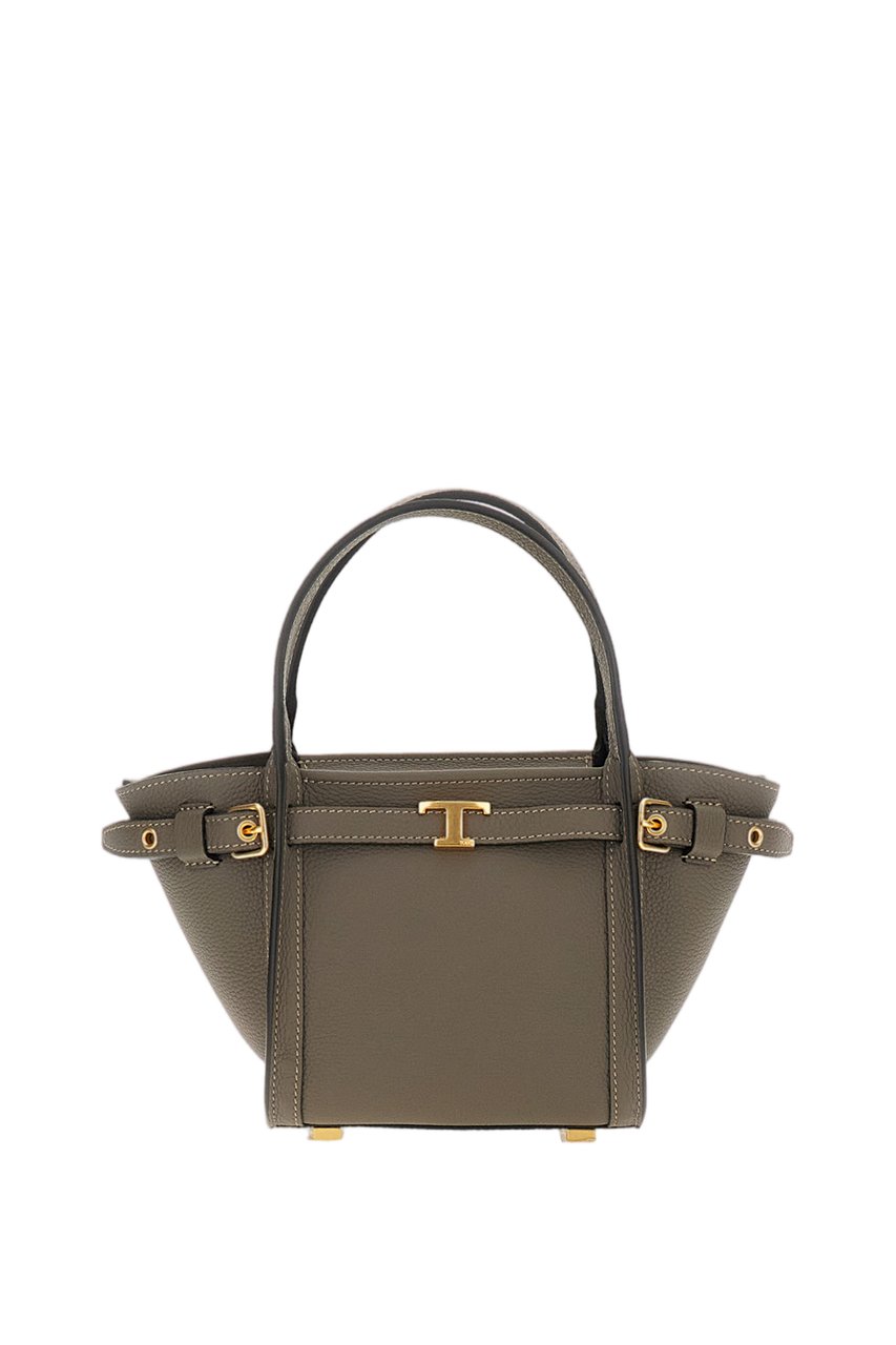 Tod's Brown Leather Mini Tote Bag Bruin