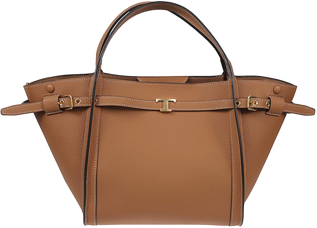 Tod's Small Tim Shopping Bag Brown Bruin