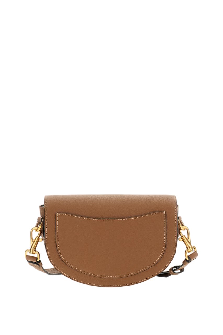 Tod's Brown Hammered Leather Shoulder Bag Bruin