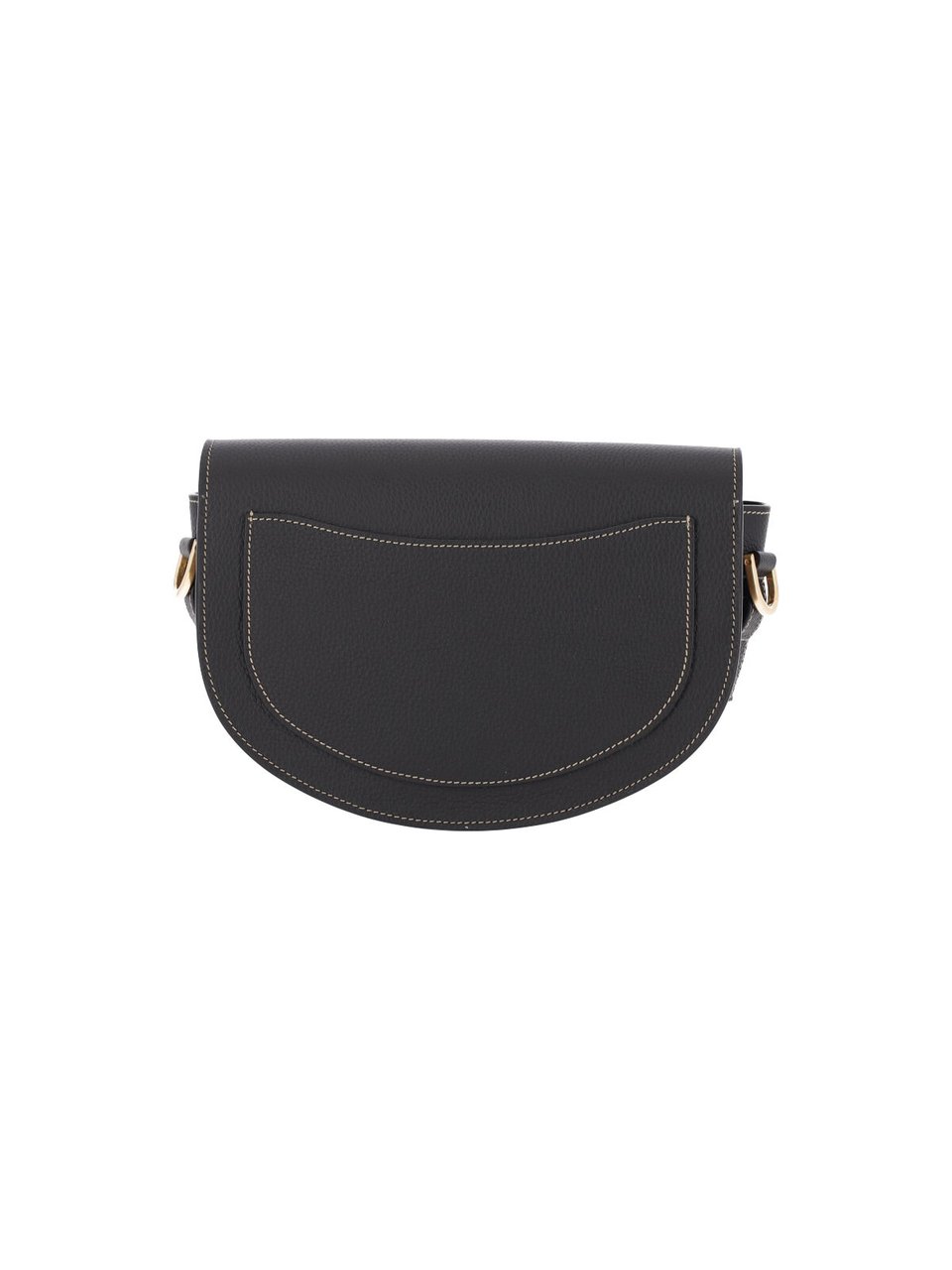 Tod's Black T Signature Calfskin Shoulder Bag Zwart