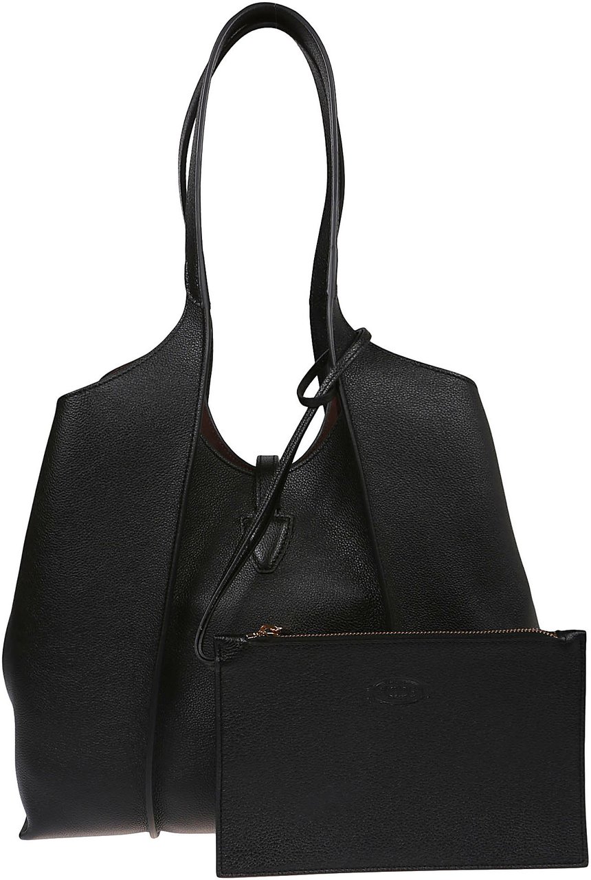 Tod's Small Tsb Shopping Bag Black Zwart