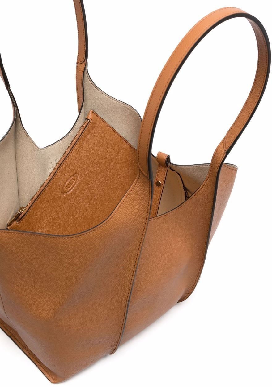 Tod's Bags Leather Brown Bruin