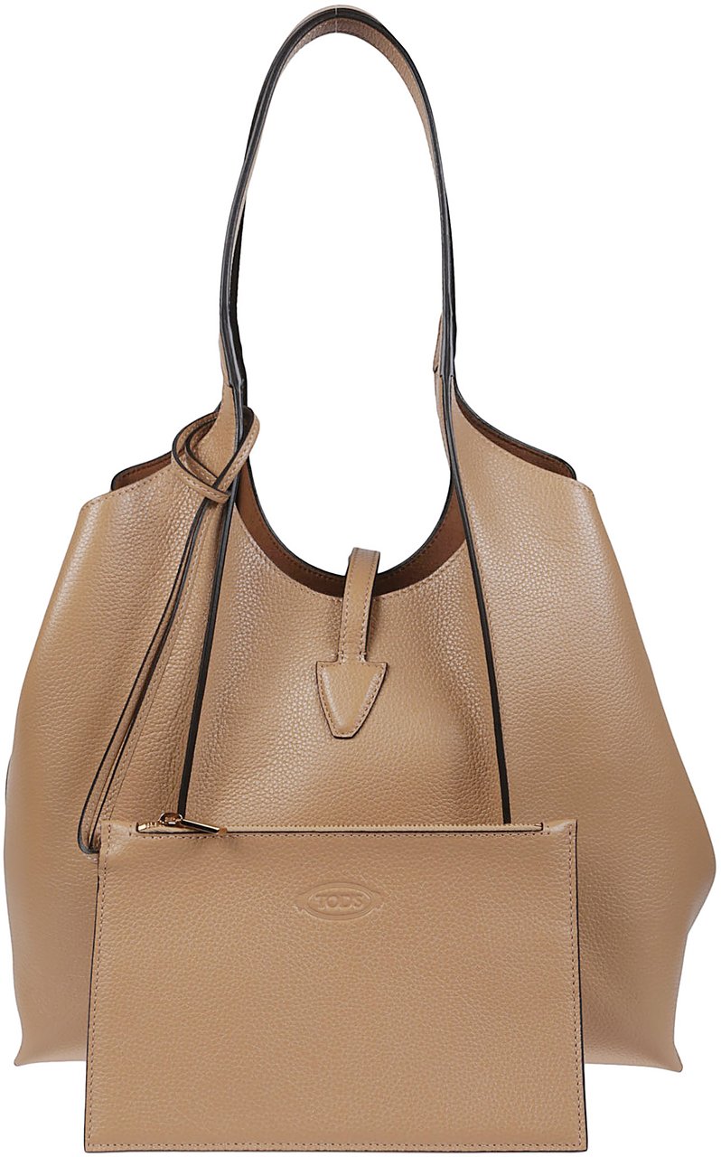 Tod's Small Tsb Shopping Bag Brown Bruin