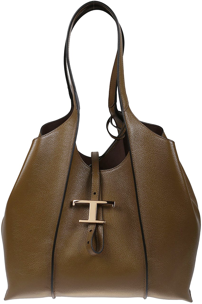 Tod's Small Tsb Shopping Bag Brown Bruin